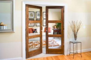brown bedroom doors