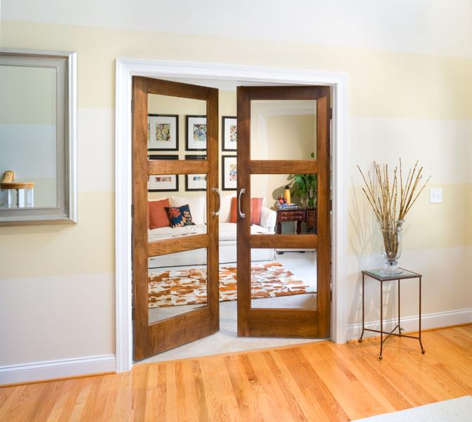 brown bedroom doors